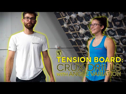 Tension Climbing's Tension Board: Crux Drills with Angle Variation