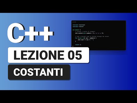 Costanti - C++ Tutorial Italiano 05
