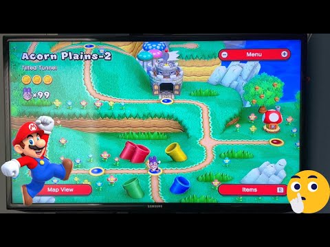 Super Mario Bros U Deluxe Acorn Plains Secret Exit!
