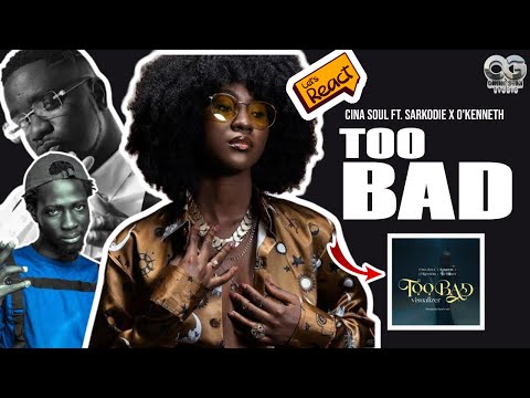 "DAMN! this song is emotional"  CINA SOULft. Sarkodie X O'kenneth - TOO BAD (song reaction)