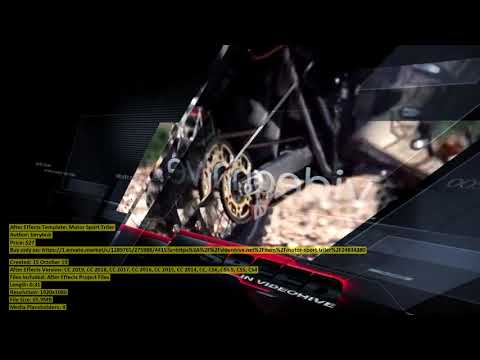 Motor Sport Triler | After Effects Template | VideoHive 24834380