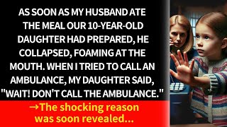 As soon as my husband ate the meal our 10-year-old daughter had prepared, he collapsed, foaming at