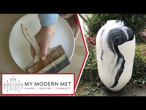 Brushstroke Slap Ceramics by Tom Kemp - YouTube