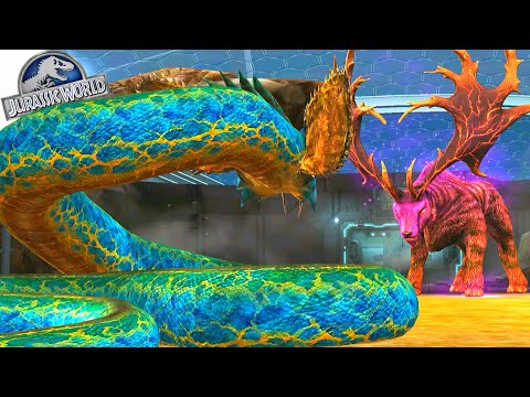 DILOPHOBOA VS MAELSTROM 08 VS TITANOBOA (JURASSIC WORLD)