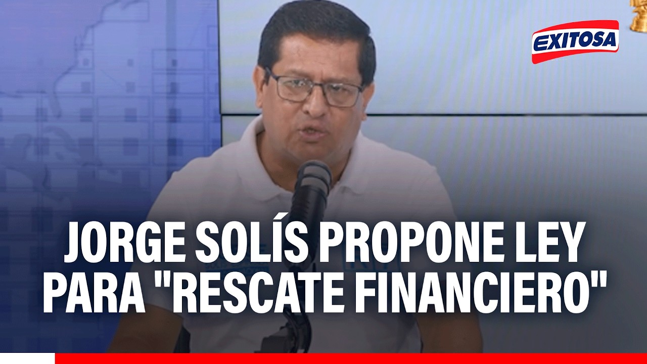 🔴🔵 Jorge Solís postula al Senado: Propone ley para "rescate financiero" de usuarios en Infocorp