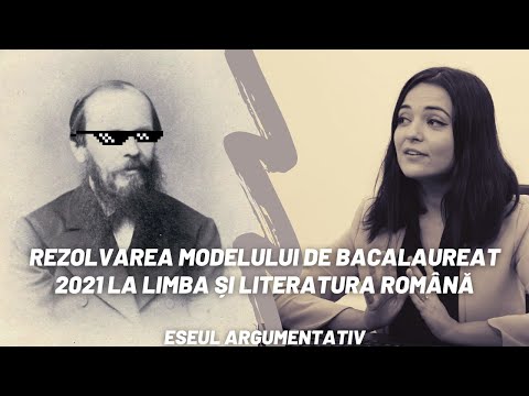 Rezolvare model de bacalaureat. Eseul argumentativ  |   Școala Altfel