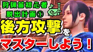 【狩猟笛初心者脱出計画①】後方攻撃をマスターしよう！【ゼロから始める狩猟笛生活】【高モーション値＆高打点でモンスターを圧倒せよ】