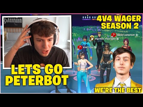 CLIX & PETERBOT EMBARRASSED PROS In SEASON 2 4v4 ZONE WARS Wager! (Fortnite Moments)