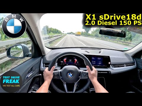 2025 BMW X1 sDrive18d (150 PS) HIGH SPEED POV 🚗 German Autobahn Drive