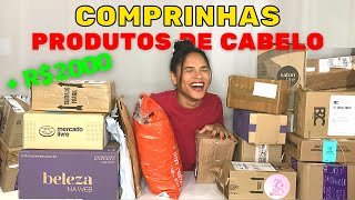 COMPRINHAS DE PRODUTOS DE CABELO - Muitos Cronogramas, Marcas Novas, Lançamentos e Produto Gringo