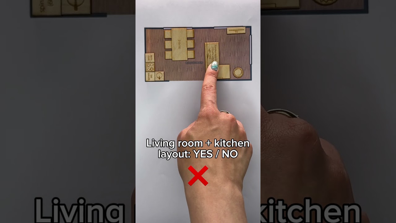 Living room + kitchen layout: YES / NO