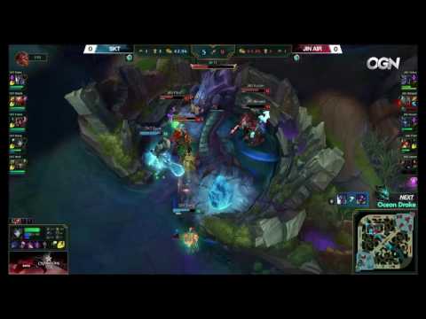 SKT Duke with triple kill thanks to Baron