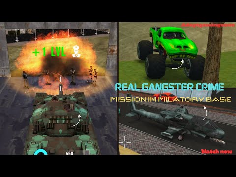 Tank Mission In Milatory Base In Real Gangster Crime
