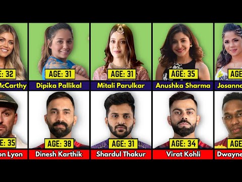 Famous Cricketers And Their Wives: AGE Comparison
