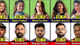 Famous Cricketers And Their Wives: AGE Comparison