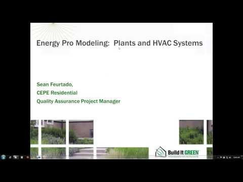 Energy Pro Modeling: Plants and HVAC Systems