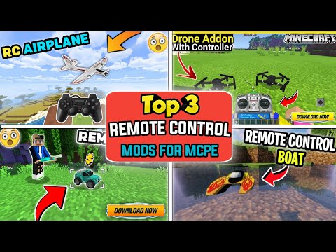 I AM LAZOR - Top 3 RC MODS for MCPE || Best Mods for MINECRAFT PE