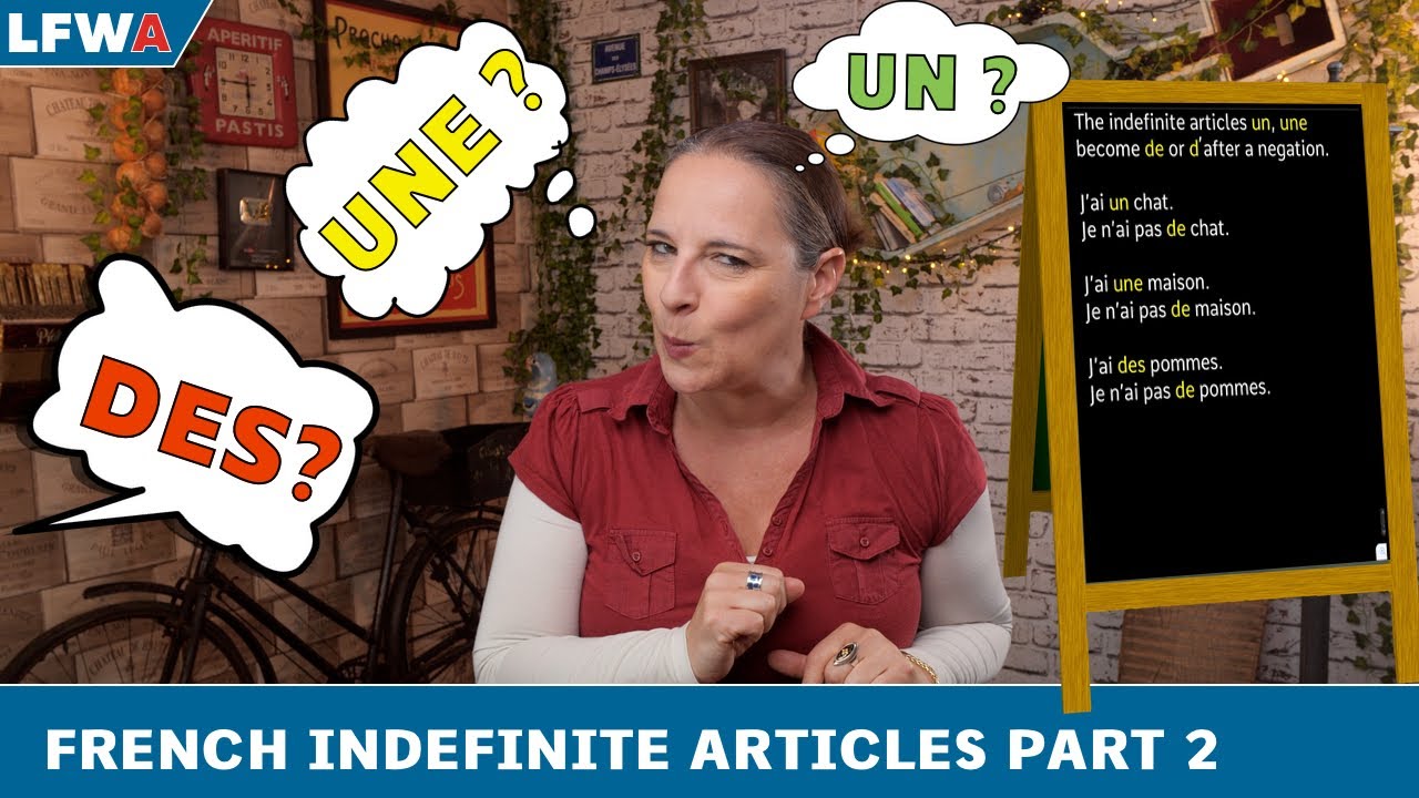 Practise your French indefinite articles Part 2