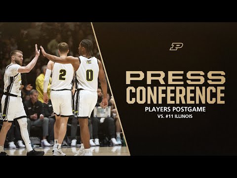 Players Postgame Press Conference vs. Illinois | Purdue Men's Basketball