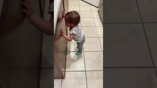 1 year old baby Ri throwing a temper tantrum!