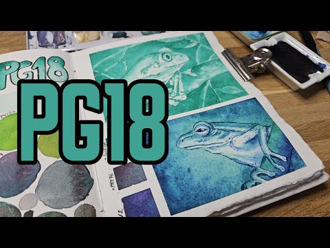Color Study: PG18 (Viridian) with swatches, mixes and insights