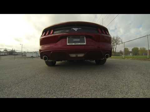 2015-16 Ford Mustang V6, 3.7L Hooker Blackheart Cat Back Exhaust (w/ H-Pipe) w/ Mufflers