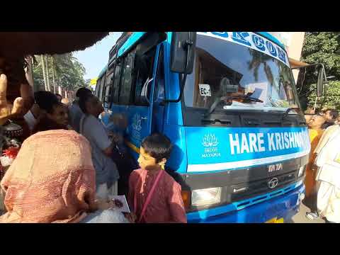 ISKCON Mayapur's Travelling Sankirtan Bus Start their Journey to Distribute Srila Prabhupada's📚Books