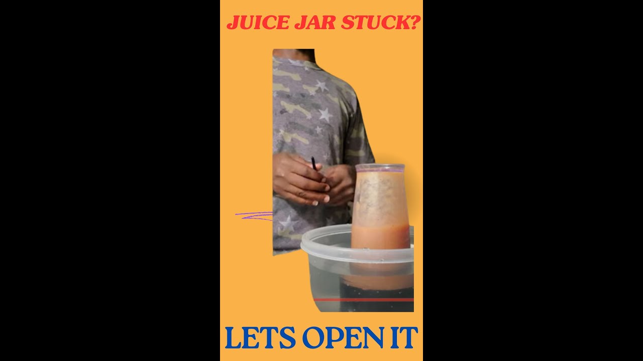 How to open a stuck Juice blender lid