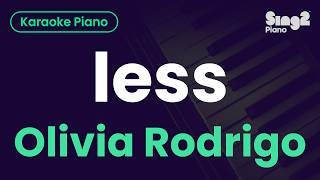 Download lagu Olivia Rodrigo - less (Piano Karaoke) mp3 Download lagu Olivia Rodrigo - less (Piano Karaoke) mp3