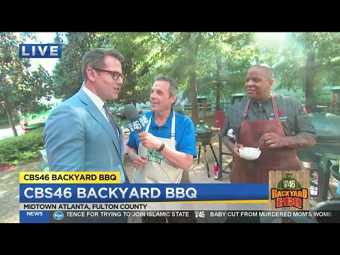 Backyard BBQ: Thomas Roberts sneaks out to grab a bite to eat