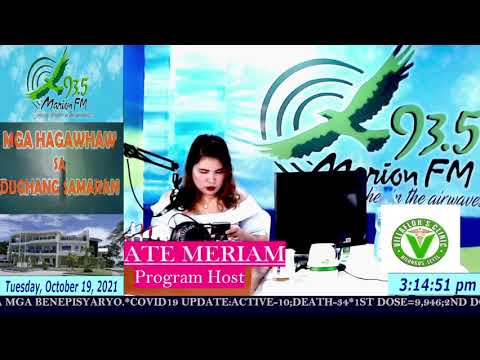 Mga Hagawhaw sa Dughang Samaran October 19, 2021 Episode 3:00 P.M. – 5:00 P.M Hosted By: Ate Meriam