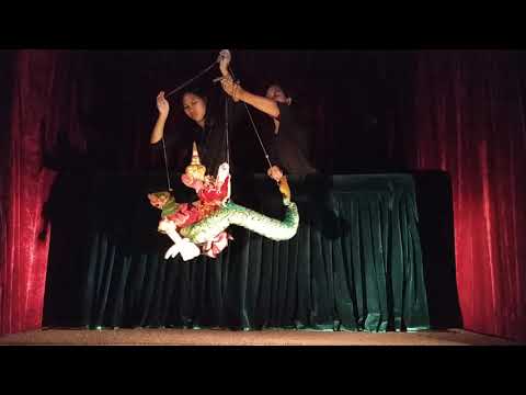 Show de marionetes tradicional de Mianmar (Dança YokeThay) Htwe Oo Show de marionetes de Mianmar em Yangon