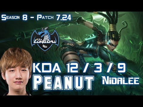 LZ Peanut NIDALEE vs RENGAR Jungle - Patch 7.24 KR Ranked