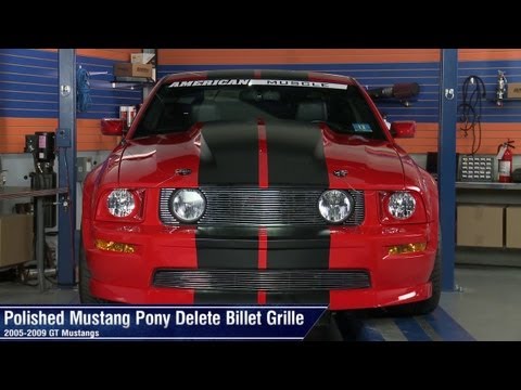 Mustang Polished and Black Pony Delete Billet Grille (05-09 GT) Review