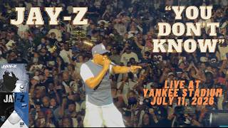 Jay-Z LIVE "You Don't Know" @ Yankee Stadium, NIGHT 2; Bronx, NYC; July 11, 2026 #jayz #jayz30