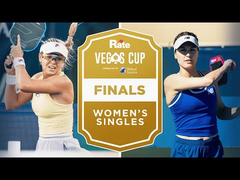 Anna Leigh Waters v Genie Bouchard at the Rate Vegas Cup presented by Holland America