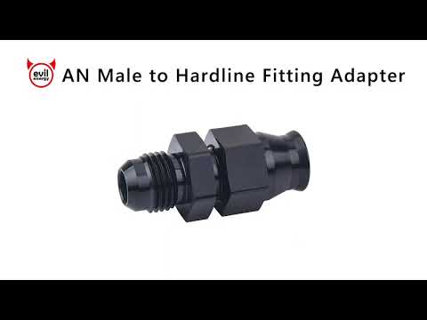 EVIL ENERGY AN Male to Hardline Compression Fitting Adapter Aluminum