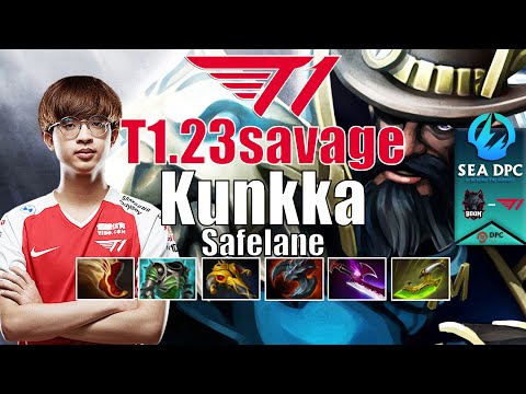 BOOM vs T1 | 23SAVAGE KUNKKA 18 KILLS INSANE MONSTER CARRY BUILD | DPC SEA 2022 WINTER TOUR