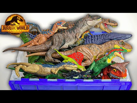 NEWEST Jurassic World Dino Figures | Dominion Dinosaur Collection | Rajasaurus, Dimetrodon, Trex