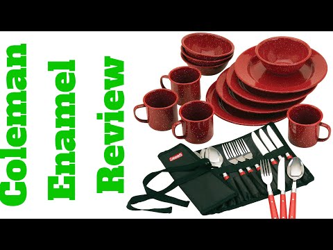 Coleman 24 Piece Enamel Dinnerware Set Review