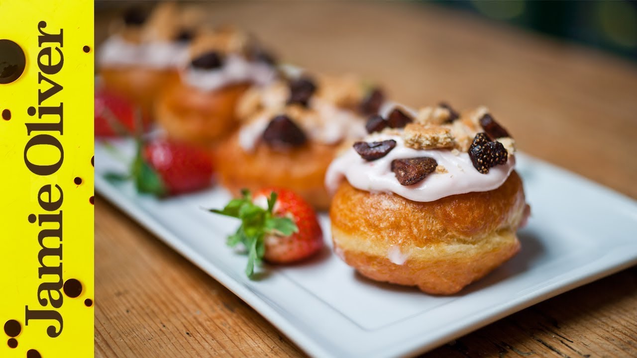 Strawberry doughnuts: Sortedfood