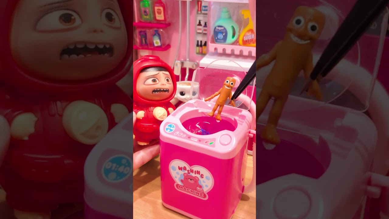 I dropped my little guy in the washing machine😨