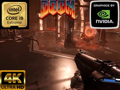 Doom Gameplay Walkthrough Part 4 (4K 120FPS) ; Nvidia 4090 ; Intel i9 13900.