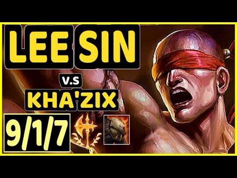 CéOS (LEE SIN) vs KHA'ZIX - 9/1/7 KDA JUNGLE GAMEPLAY - BR Ranked DIAMOND