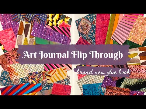 art journal flip through ✂️ new glue book!