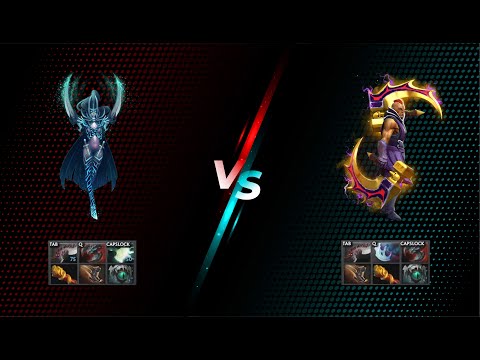 Dota 2 - Phantom Assassin VS Anti-Mage - 1 VS 1 Duel - Right-Click Duel
