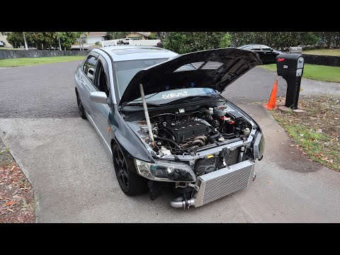 Installing a STM Tuned Intercooler, Piping and Mini Kit Battery On My Evo 8!