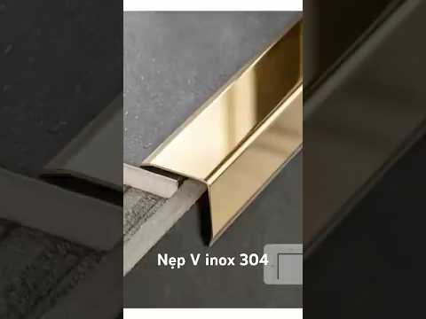 Nẹp V inox 304 vát cạnh chống xước tay