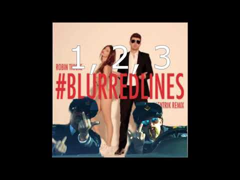 Blurred lines x 1, 2, 3