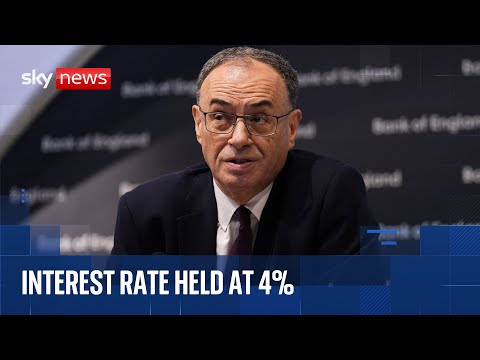 Bank Of England news conference following interest rate decision